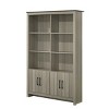 47in Contemporary Engineered Wood Bookcase with Storage Cabinet and Fixed Shelves for Home Office or Living Room-3irtyhousy - 3 of 4
