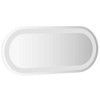 vidaXL LED Bathroom Mirror Clear Glass 23.6x9.8 in Oval Modern - 4 of 4