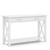 NicBex Crisscross Design Narrow Console Table with Storage,Entryway Table with 2 Drawers & Bottom Shelf,Foyer Table for Hallway,Living Room - 2 of 4