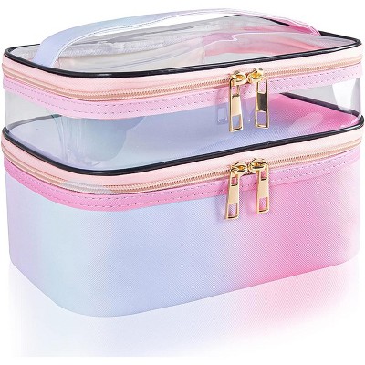 Paaaawaters Travel Makeup Bag Cosmetic Bag Makeup Bags for Women Cosmetics Cases Portable Waterproof Foldable