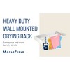 Maplefield Wall Mounted Drying Rack - Holds Up to 50 Pounds - Space-Saving, Foldable Design - Easy to Install - 2 of 4