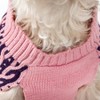 Pet Life (R) Harmonious Dual Color Weaved Heavy Cable Knitted Fashion Designer Dog Sweater - 3 of 4