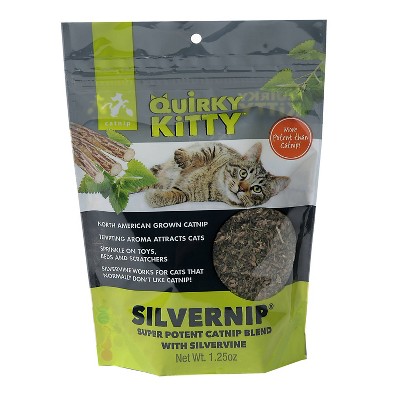 Quirky Kitty Silvervine & North American Catnip Blend Cat Treats - 1.25oz