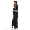 Riviera Sun Mexican Embroidered Maxi Dress with Double Side Slits - 2 of 3