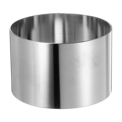 Unique Bargains Stainless Steel Seamless Nonstick Mirror Coating Round Cake Ring