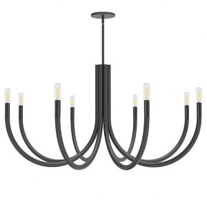 Dainolite Wand 8 - Light Chandelier in  Matte Black - 1 of 1