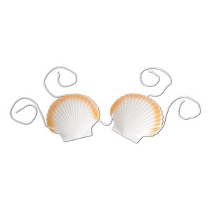 Beistle Plastic Shell Bikini Top, Adjustable, (3/Pkg) Multicolored - 1 of 1