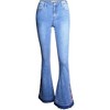 Anna-Kaci Women's Floral Daisy Embroidered Mid Rise Bell Bottom Jeans - 2 of 4