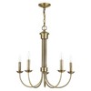 Livex Lighting Estate 5 - Light Chandelier in  Antique Brass - 3 of 4