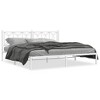 vidaXL Metal Bed Frame without Mattress with Headboard White 76"x79.9" - 2 of 4