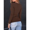 Womens Shirts Square Neck Long Sleeve Tops Ribbed Knit Basic Teen Girls Crop Top Fall Outfits Casual Clothes 2025 - 4 of 4