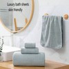 Grey Bath Towel Sets Bath Towel 29.53x59.06 Inches Hand Towels 13.78x29.53 Inches Washcloth Towels 13x13 Inches - 4 of 4