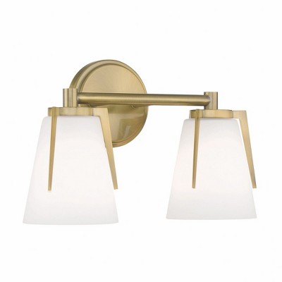 Norwell Lighting Allure 2 - Light Vanity in  Antique Brass