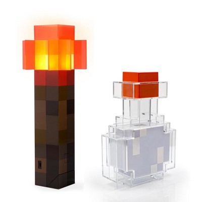 Ukonic Minecraft 2-Piece Light Bundle | Potion Bottle & Redstone Torch Lamp