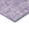 Lilac And Purple Floral Washable Indoor Outdoor Area Rug - 4 of 4