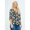 WEST K Women's Hollie Roll-tab Sleeve Blouse - 3 of 4