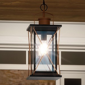 Urban Ambiance Luxury Colonial Outdoor Pendant Light,  21"H x 9"W,  Olde Bronze Finish, UHP1231 - 1 of 4
