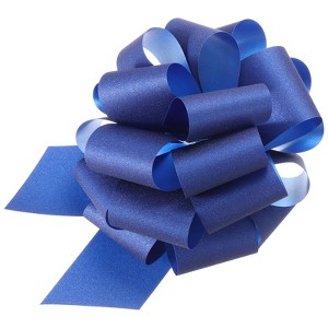 Unique Bargains Personalized Sparkly Gift Wrapping Large Pull Bows for Wedding Baskets 5 Pcs - 1 of 4