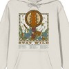 Vintage Snake And Guitar Tour Long Sleeve Sand Adult Hooded Sweatshirt - 2 of 2