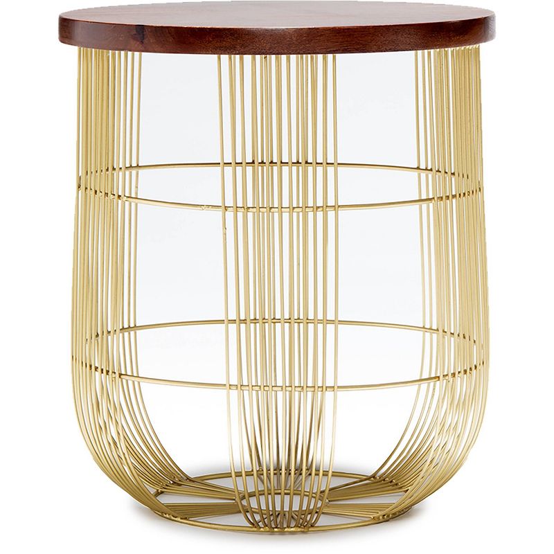 Maxwell Metal Side Table Gold - Finch, 1 of 7
