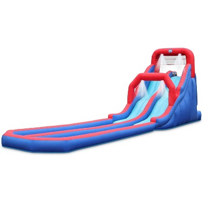Sunny & Fun Inflatable Kids Backyard Dual Racing Water Slide Park