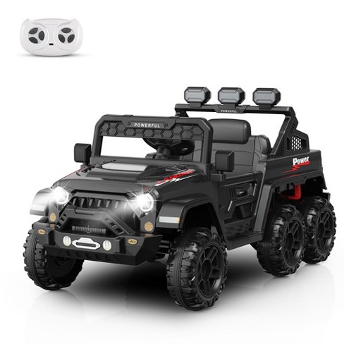 Ride On Car With 6 Eva Wheels 4wd 24v Battery Powered Electric Car For Ages 3 6 Kids Electric Vehicle With Remote Control Target