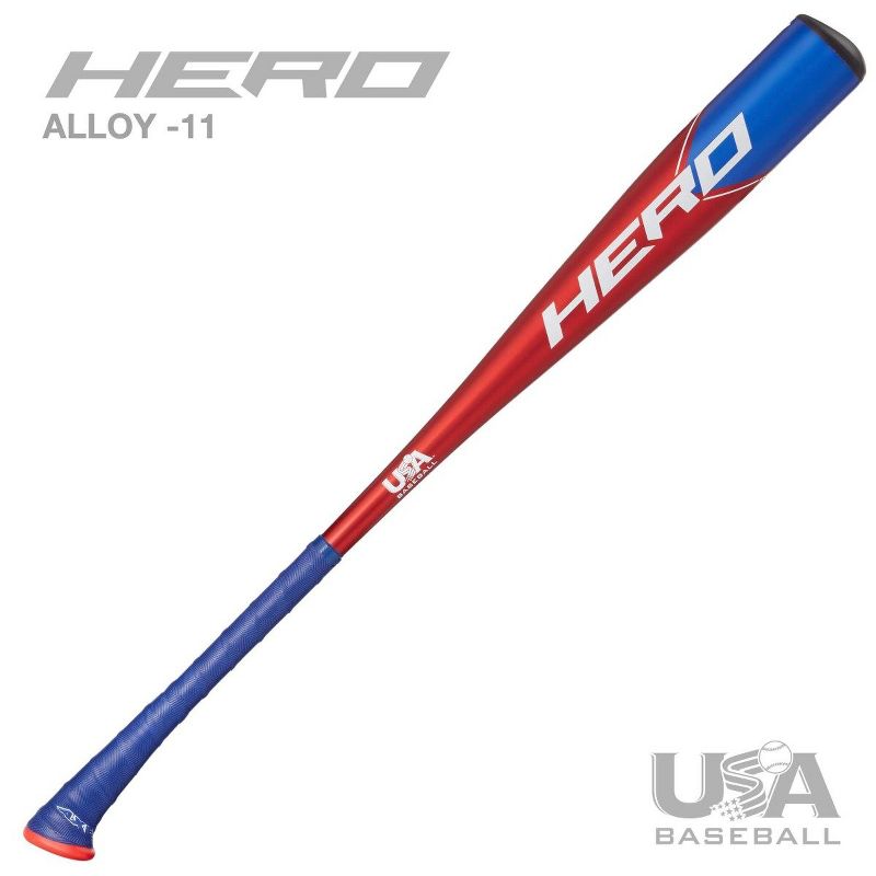 Axe 2023 Hero -11 2-1/2" Barrel Youth Baseball USA Bat, 1 of 2