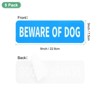 Unique Bargains Indoor Outdoor Yard Home Acrylic Self-adhesive Durable Beware of Dog Sign 3x9 Inch - 3 of 4