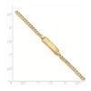 Black Bow Jewelry 14k Yellow Gold Curb Link I.D. Bracelet - 7 Inch - 4 of 4
