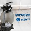 XtremepowerUS 2640 GPH Self Priming 13" Sand Filter Swimming Pool Pump w/ Timer - 3 of 4