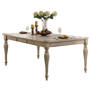Abelin Dining Table - Antique White - Acme