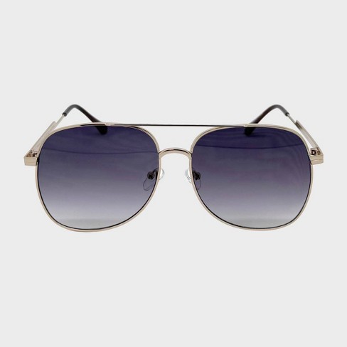 Oversized Metal Aviator Sunglasses - Wild Fable™ Gold - image 1 of 2