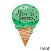 Big Dot of Happiness Sweet Shoppe - Shaped Fill-in Invites - Candy and Bakery Birthday Party or Baby Shower Invite Cards with Envelopes - Set of 12 - 2 of 4