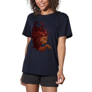 Harry Potter Gryffindor Lion Women's Loose T-Shirt - 1 of 4