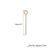 Unique Bargains DIY Craft Necklaces Bracelets Earrings Jewelry Making Iron 21 Gauge Eye Pins 200 Pcs - 2 of 4