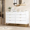 5 Drawer Dresser for Bedroom, Chest of Drawers with Metal Base, Modern Dresser Chest Cabinet Organizer - 4 of 4
