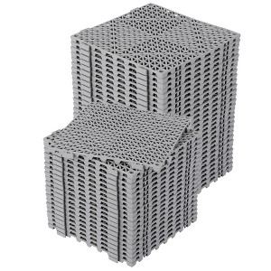 Modular Interlocking Cushion, 50 Pack 12" x 12" Soft PVC Drainage Tiles with Holes, Non-Slip Splicing Drainage Mat for Pool, Bathroom, Kitchen - 1 of 4