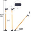 Vynxaria 2-Pack Adjustable Support Poles - Heavy-Duty 5rd Hand System for DIY Projects - 4 of 4