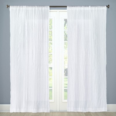 Crushed Sheer Voile Curtain Panel Xhilaration Target