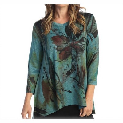 Women's SLINKY KNIT HI-LO TUNIC TOP - Jess & Jane