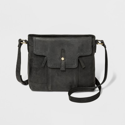 Bolo Callahan Zip Closure Crossbody Bag - Black