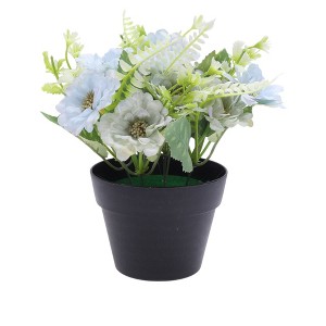 Unique Bargains Artificial Plants Hibiscus Plastic 4.33"x4.33"x7.48" 1 Pc - 1 of 4