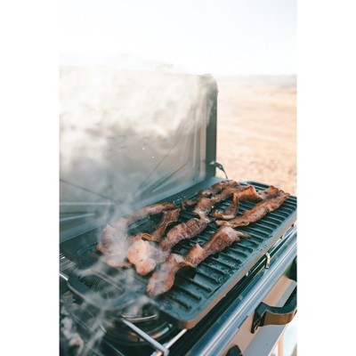 Large Black Cast Iron Reversible Griddle with Handles