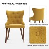 Lidia Mid-century Modern Wingback Dining Chair with Solid Wood Legs Set of 6|ARTFUL LIVING DESIGN - 3 of 4