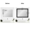 Amanti Art Mirror Makeover Bathroom Mirror Frame Border Kit - Fully Assembled Peel and Stick Frame - Mirror NOT Included - Grand Black Narrow Trim - 4 of 4