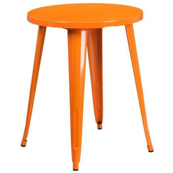 Flash Furniture Commercial Grade 24" Round Metal Indoor-Outdoor Table