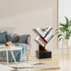 4 Tier Tree Bookshelf, Free Standing Tree Bookcase Display Floor Standing Shelf for Books,Book Organizer Shelves for Home Office, Living Room Corner - 4 of 4