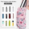 BABYYER Water Bottle Carrier Bag, with Adjustable Shoulder Strap, Sling Bag Sleeve Pouch Holder, for Walking Hiking Camping Gym - 3 of 4