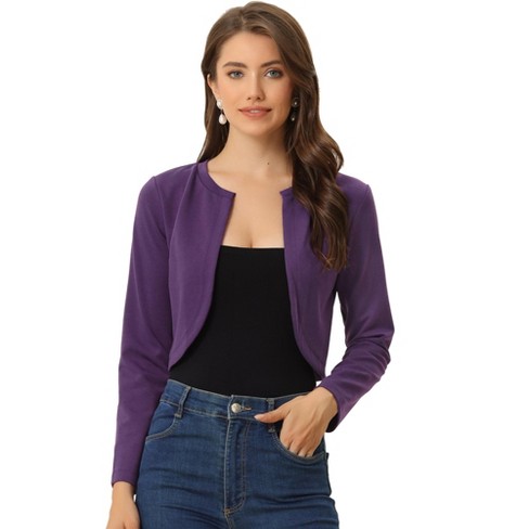 Dark purple bolero store