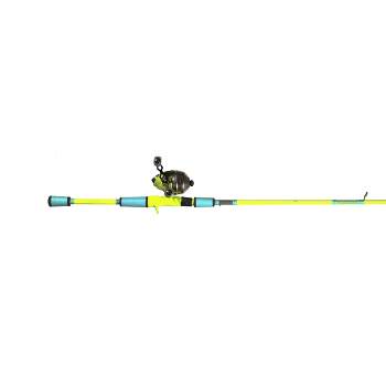 Fishing Pole - 64-Inch Fiberglass and Stainless Steel Rod and Pre-Spooled  Reel Combo for Lake, Pond and Stream Casting by Leisure Sports (Black)